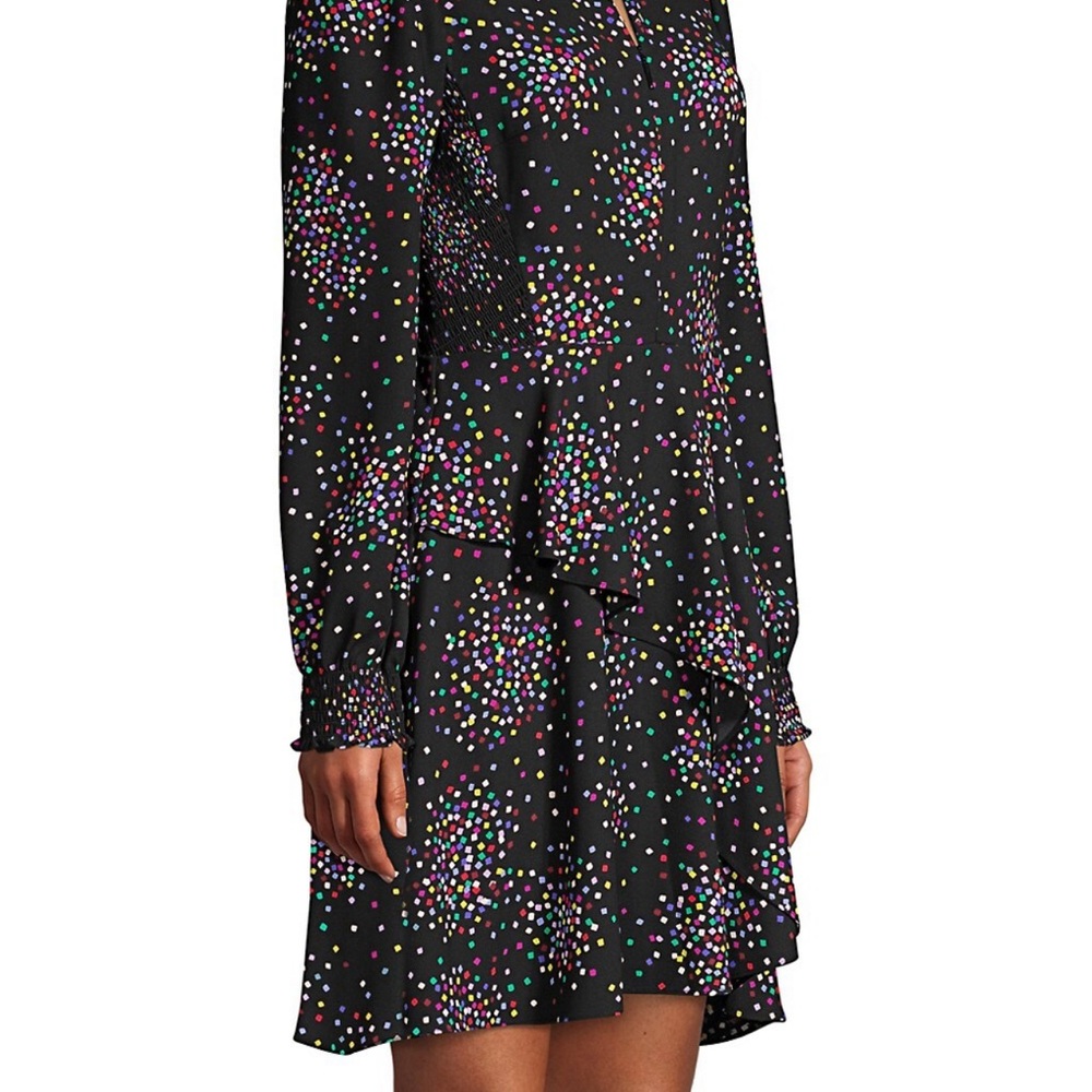 KATE SPADE CONFETTI PRINT SMOCKED SHIRT DRESS - Picture 6 of 16
